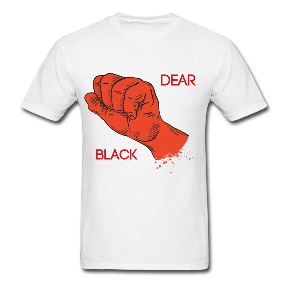 DEAR BLACK Unisex Classic T-Shirt - white