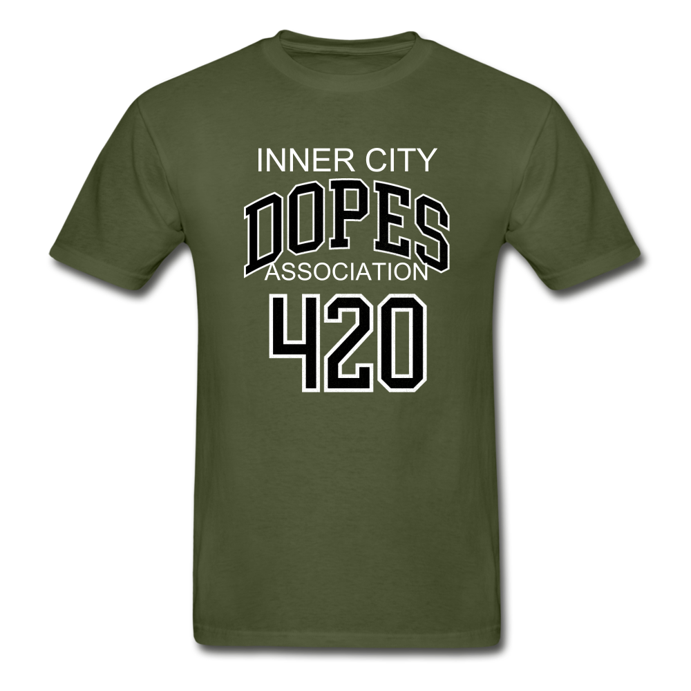 ICDA 420 Adult Tagless T-Shirt - military green