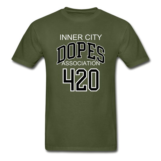 ICDA 420 Adult Tagless T-Shirt - military green