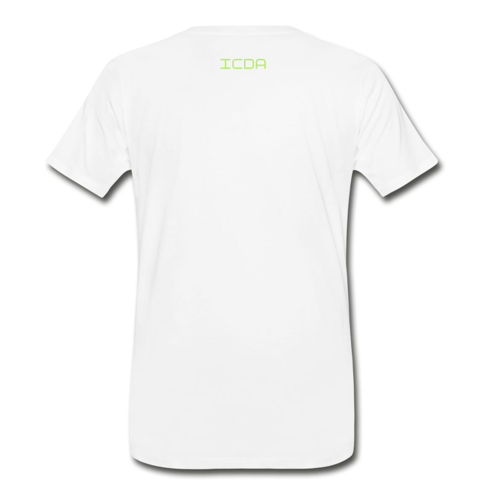 ICDA DRIP CLASSIC Men's Premium T-Shirt - white