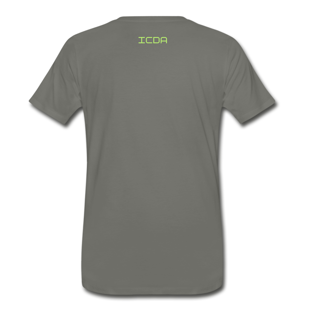 ICDA DRIP CLASSIC Men's Premium T-Shirt - asphalt gray