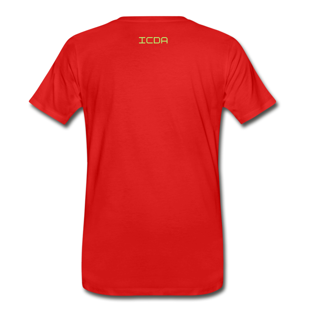 ICDA DRIP CLASSIC Men's Premium T-Shirt - red