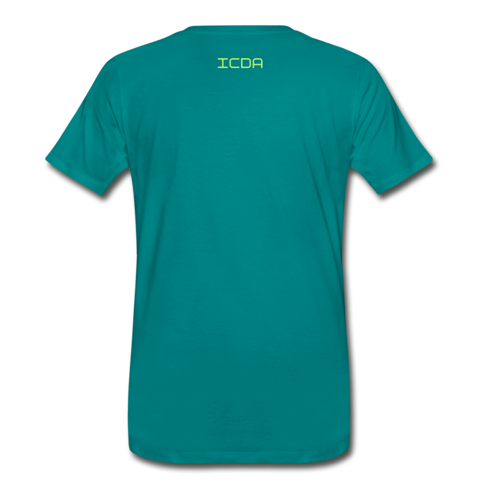 ICDA DRIP CLASSIC Men's Premium T-Shirt - teal