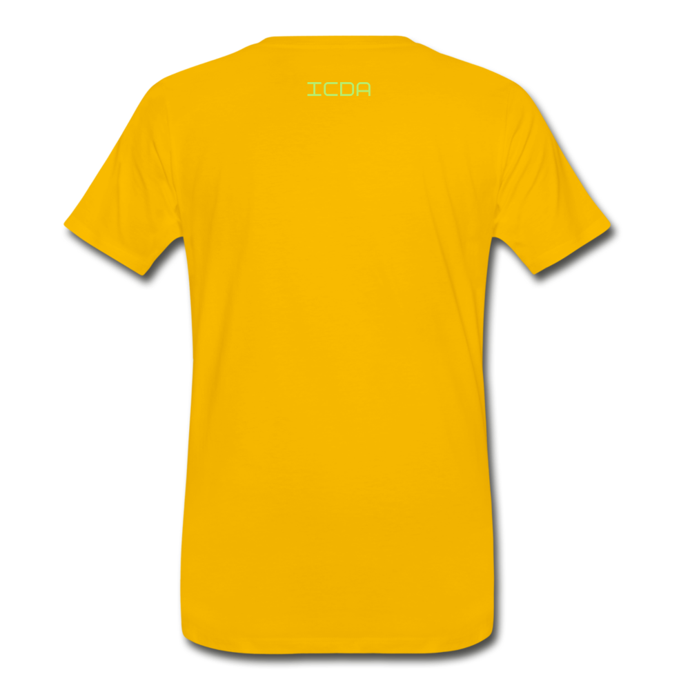 ICDA DRIP CLASSIC Men's Premium T-Shirt - sun yellow