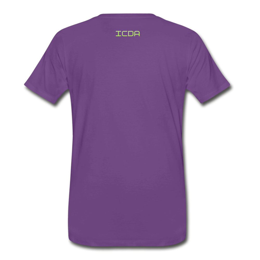 ICDA DRIP CLASSIC Men's Premium T-Shirt - purple