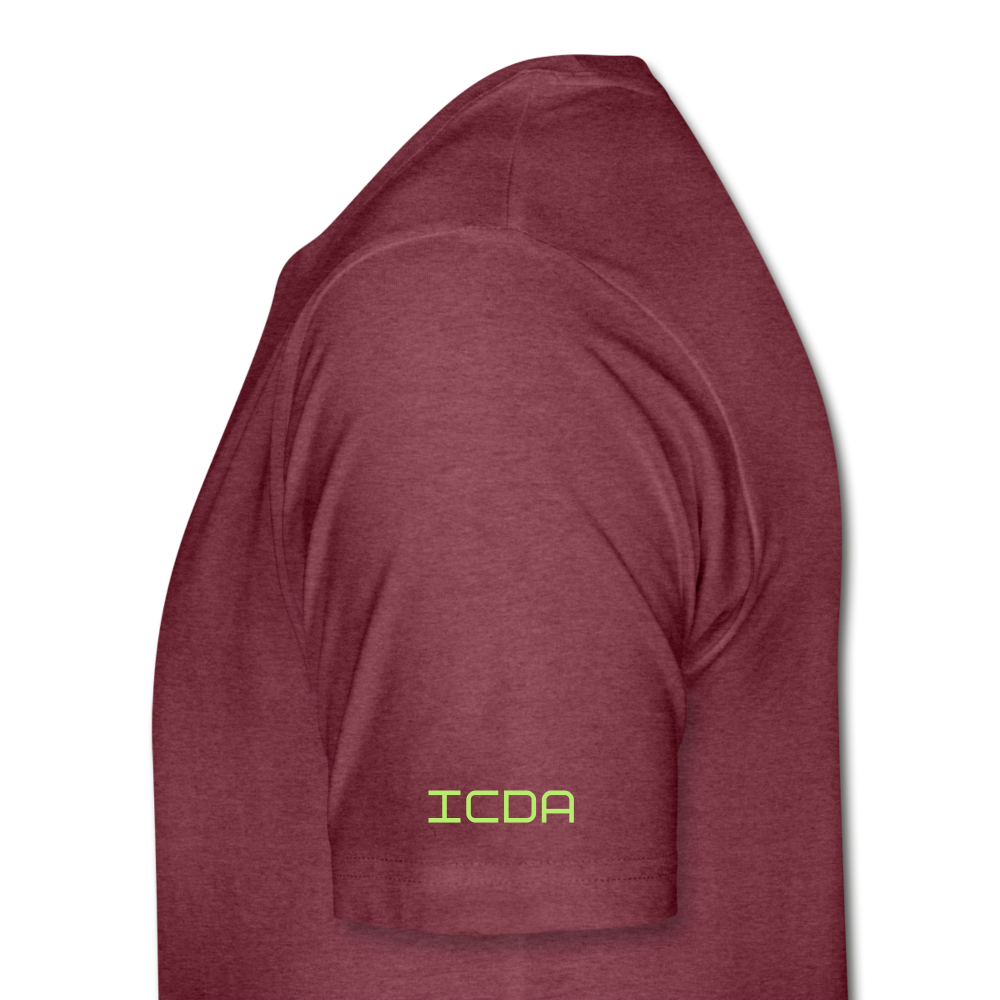 ICDA DRIP CLASSIC Men's Premium T-Shirt - heather burgundy