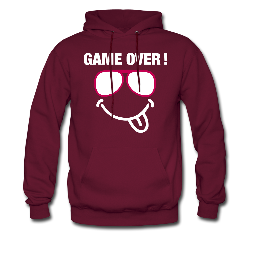 GAME OVER Men's Hoodie - burgundy