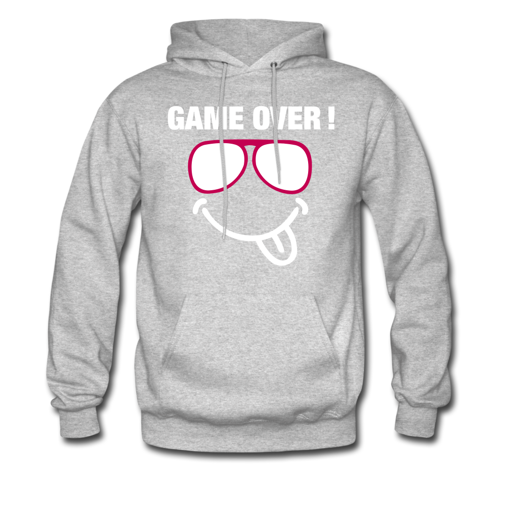 GAME OVER Men's Hoodie - heather gray