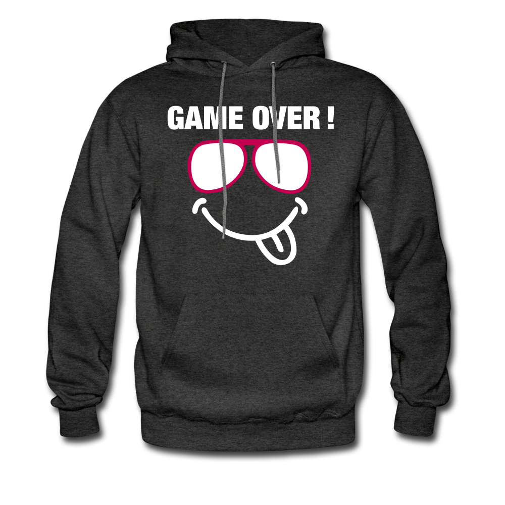 GAME OVER Men's Hoodie - charcoal gray