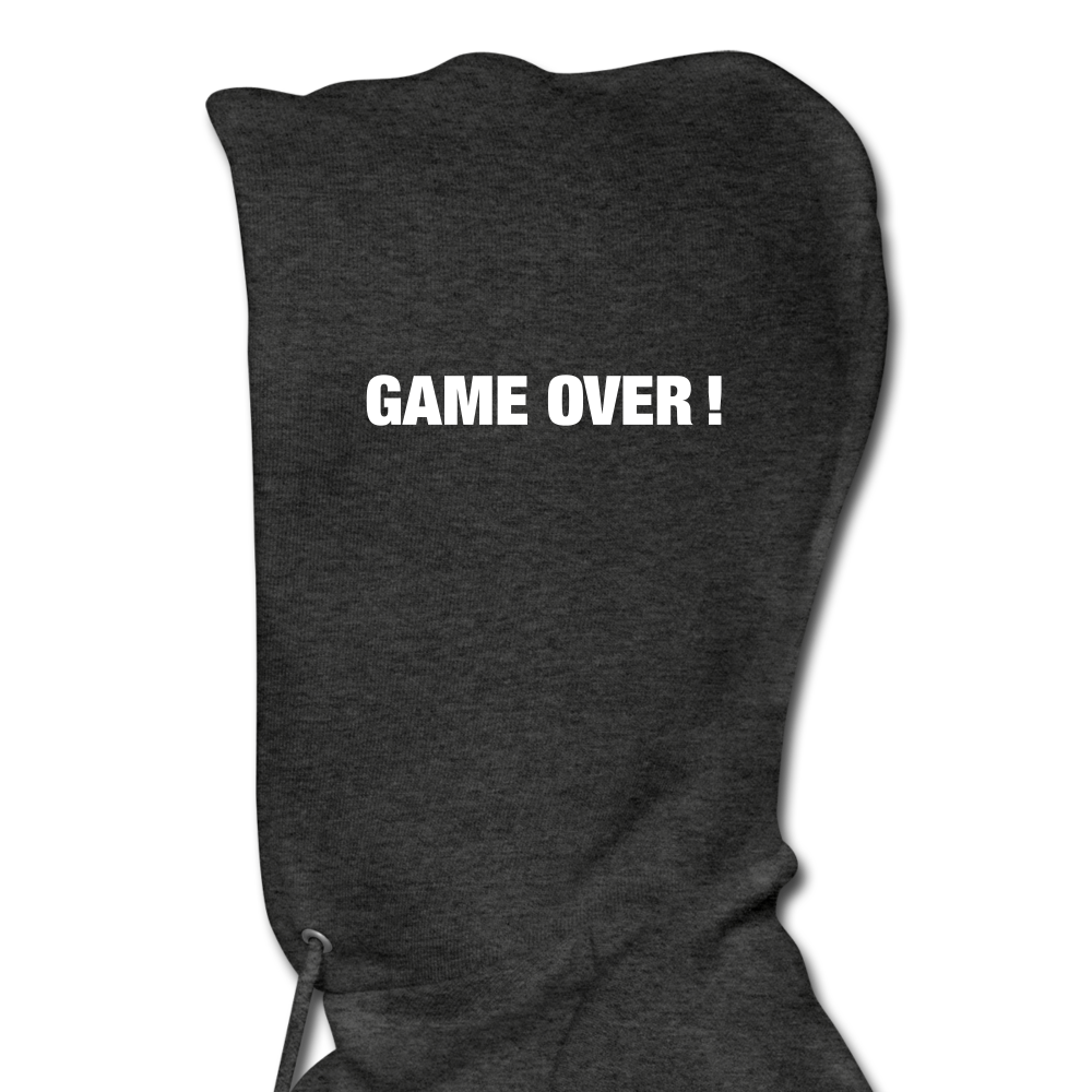 GAME OVER Men's Hoodie - charcoal gray