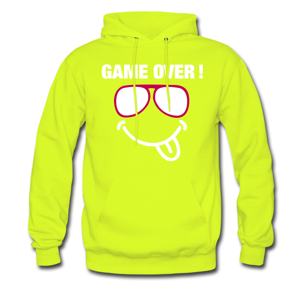 GAME OVER Men's Hoodie - safety green