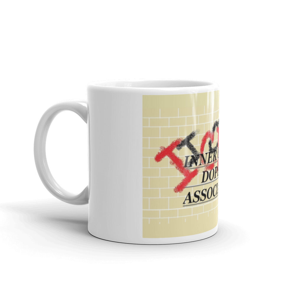 White glossy mug